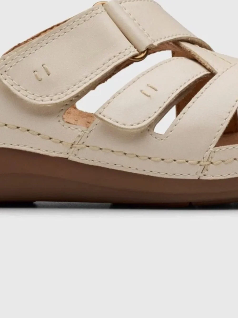 Clarks Artisan Cecily Cream Adjustable Slide 9.5W